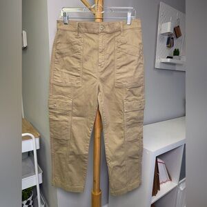 Madewell Khaki 90’s Straight Cargo Pant Sz 29